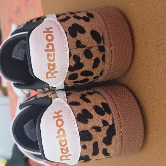 Reebok Club C Ground Sneaker In Leopard Size 8.5 - Picture 4 of 8